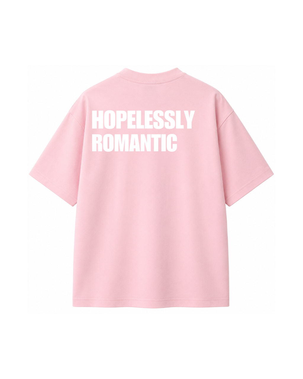 Hopelessly Romantic Oversize Tee - Pink