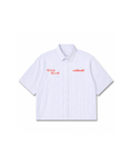 Oxford Boxy Fit Shirt - Blue Stripe