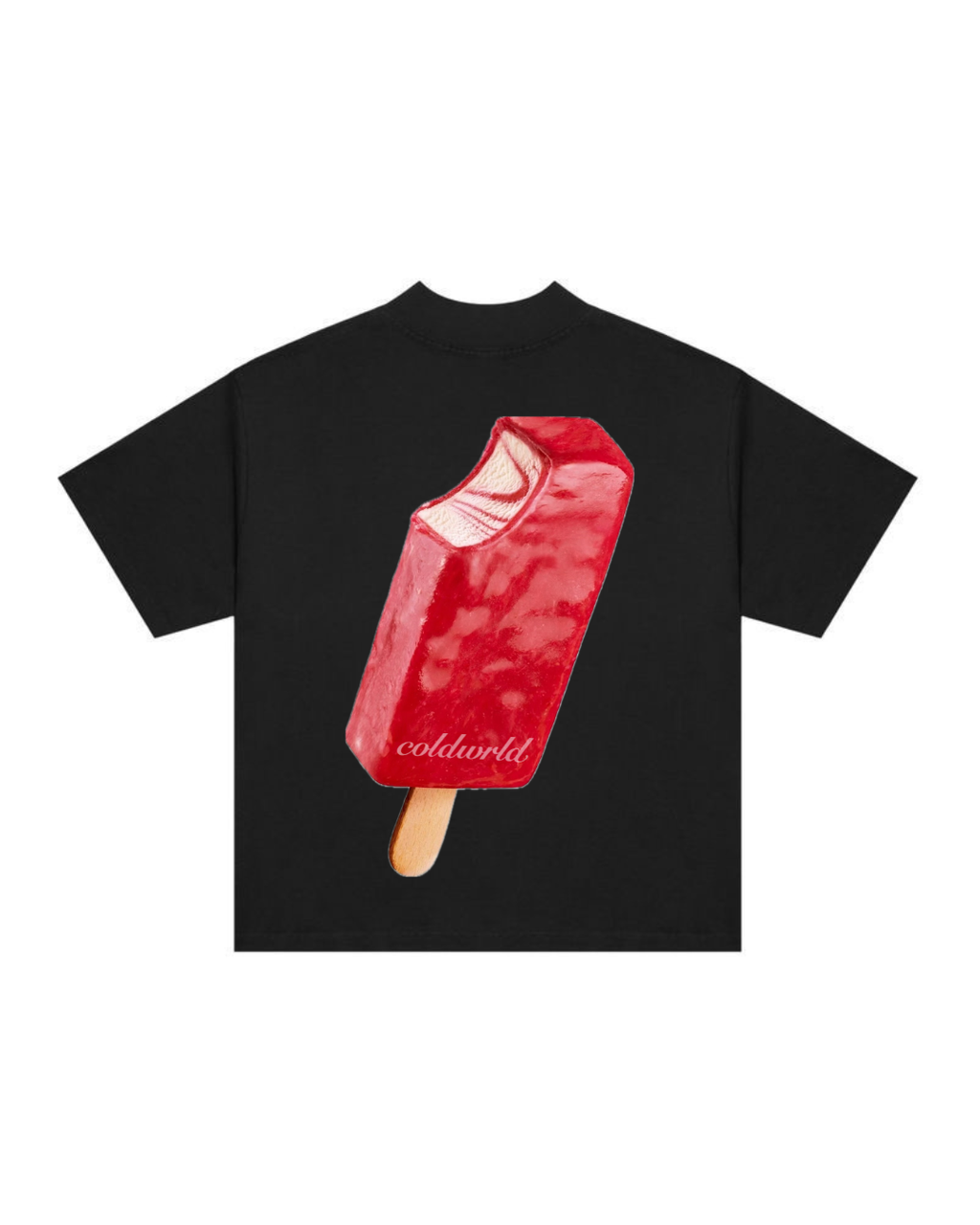 Ice cream Boxy Tee - Black