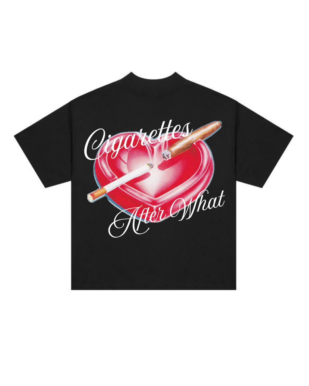 Cig* After What Boxy Tee - Black