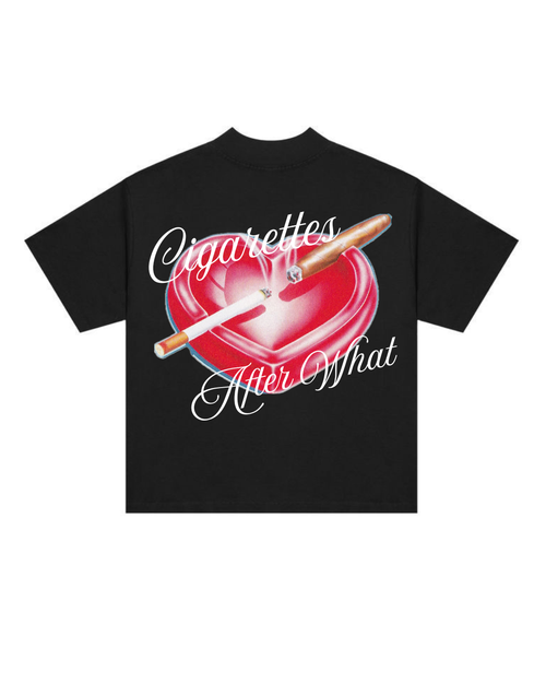 Cig* After What Boxy Tee - Black