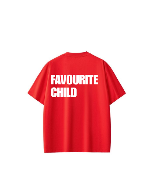 Favourite Child Oversize Tee - Red