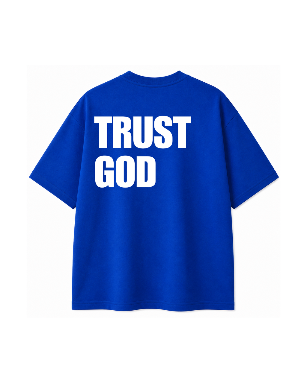 TRUST WHO? Oversize Tee- Blue