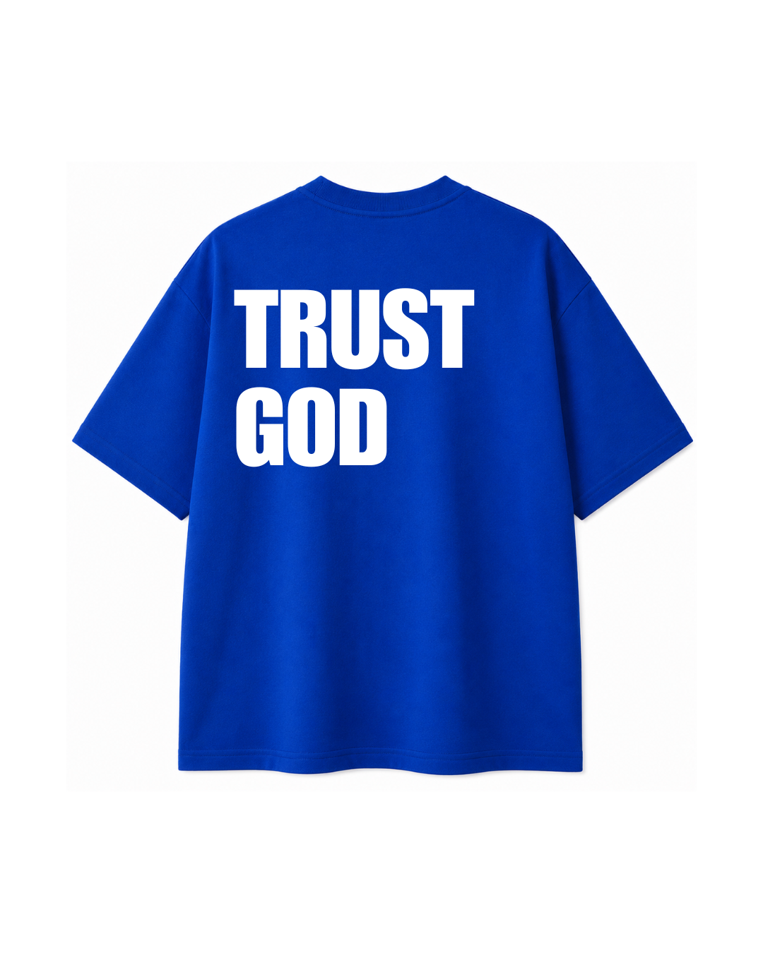 TRUST WHO? Oversize Tee- Blue