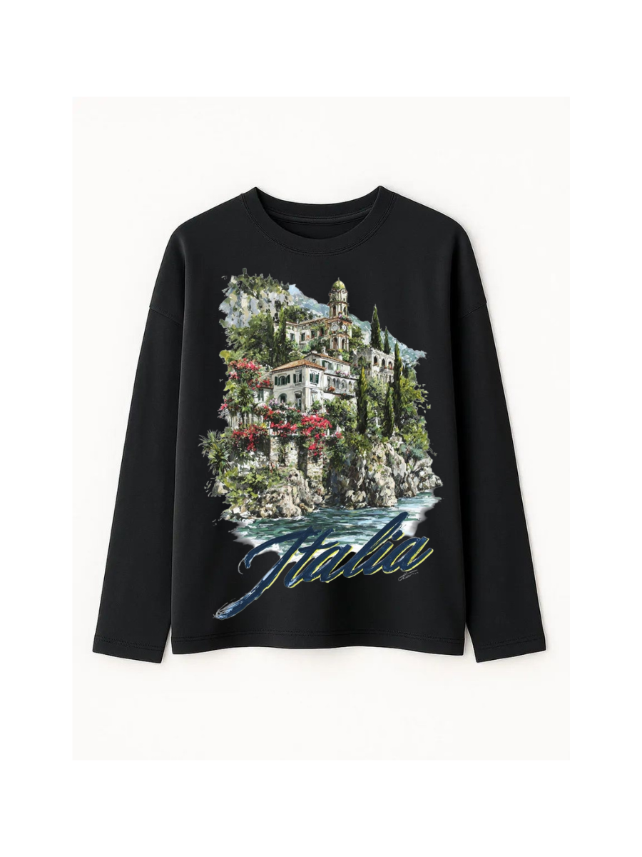 Waffle Knit Oversized Long Sleeve Tee – White Coldwrld