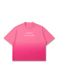 Sunfade Ombre Wash Boxy Fit T-shirt - Pink Coldwrld