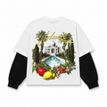 Layered Oversized T-Shirt – White COLDWRLD