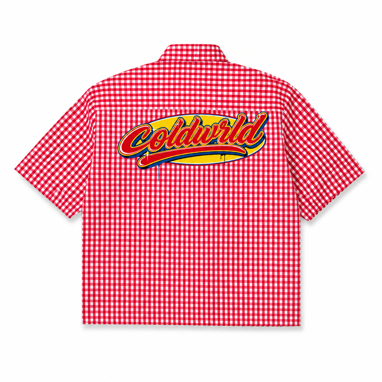 The Picnic Oxford Shirt - Red Gingham Checks COLDWRLD