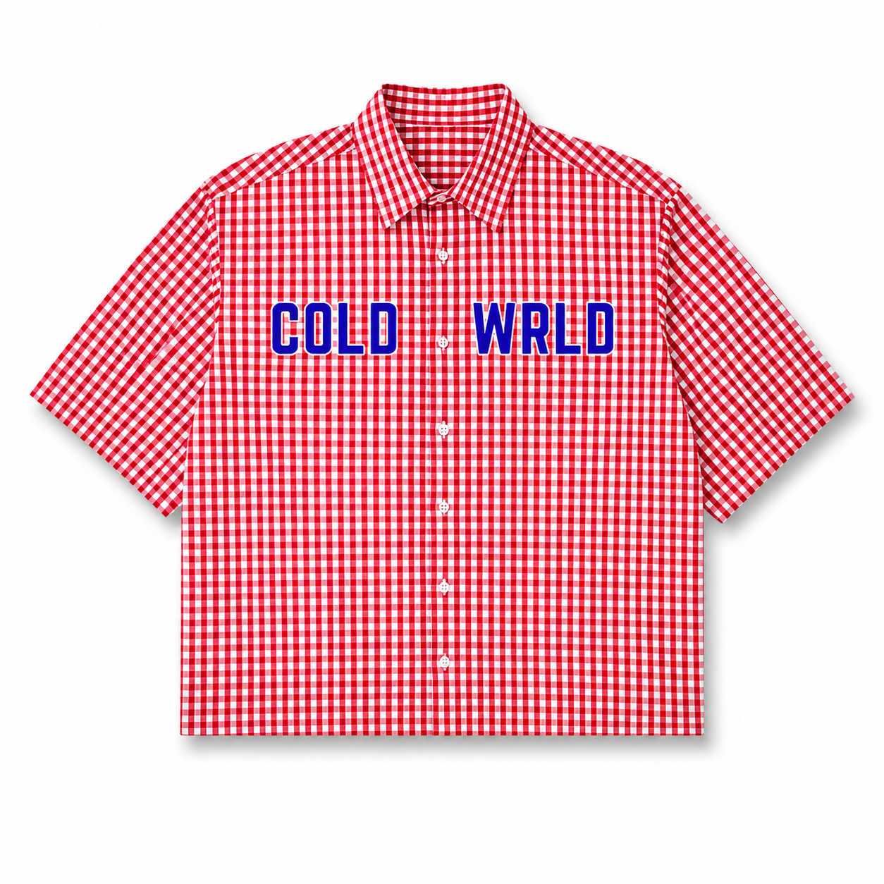 The Picnic Oxford Shirt - Red Gingham Checks COLDWRLD