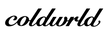 The wordmark 'coldworld' in black cursive script on a plain white background.