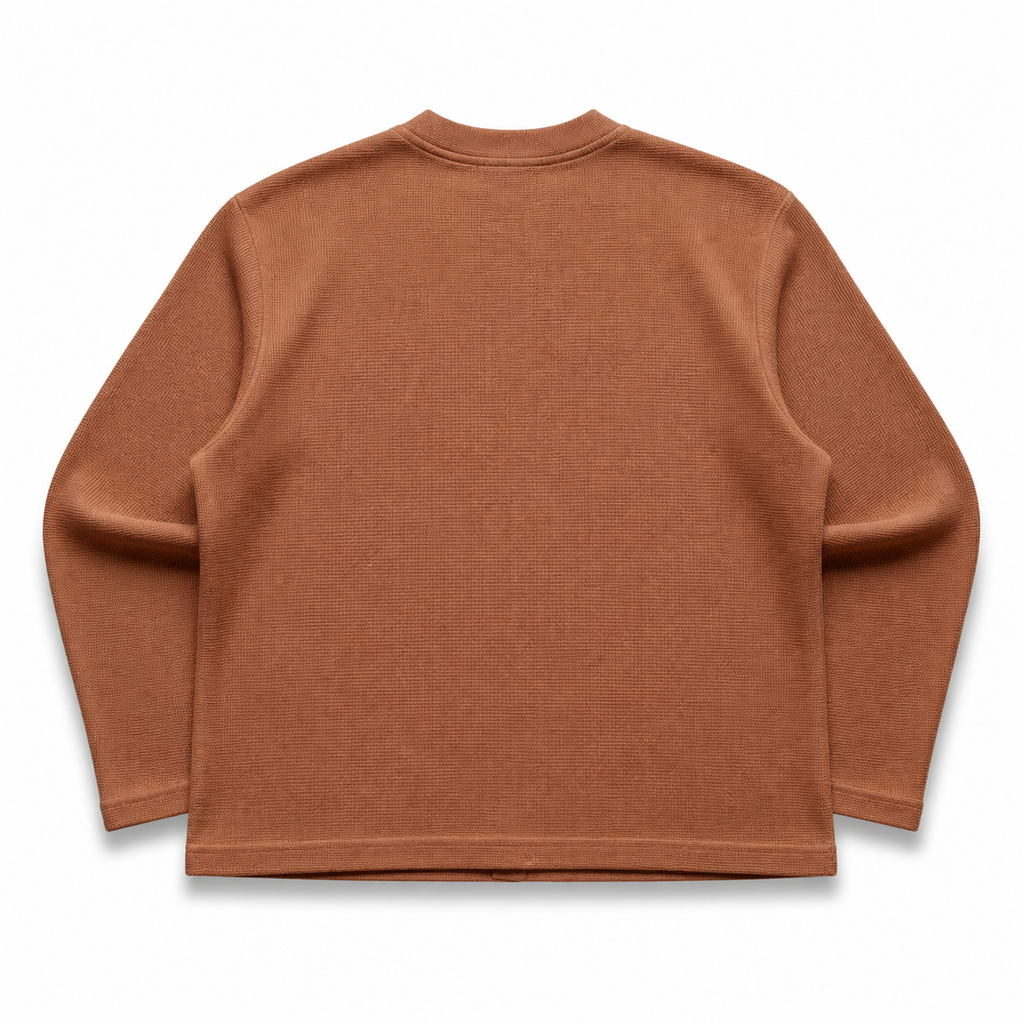 Basic Waffle Tee - Brown COLDWRLD
