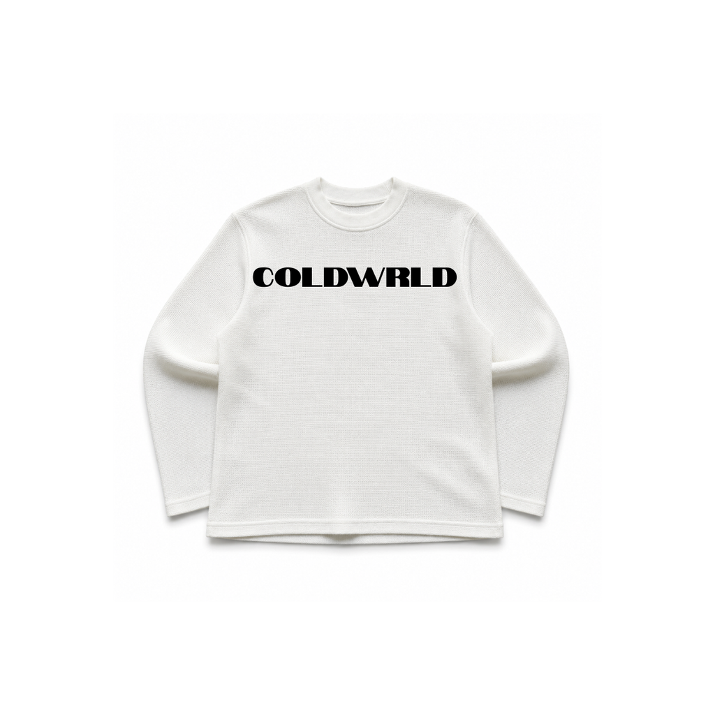 Skull Star Waffle Tee - White COLDWRLD
