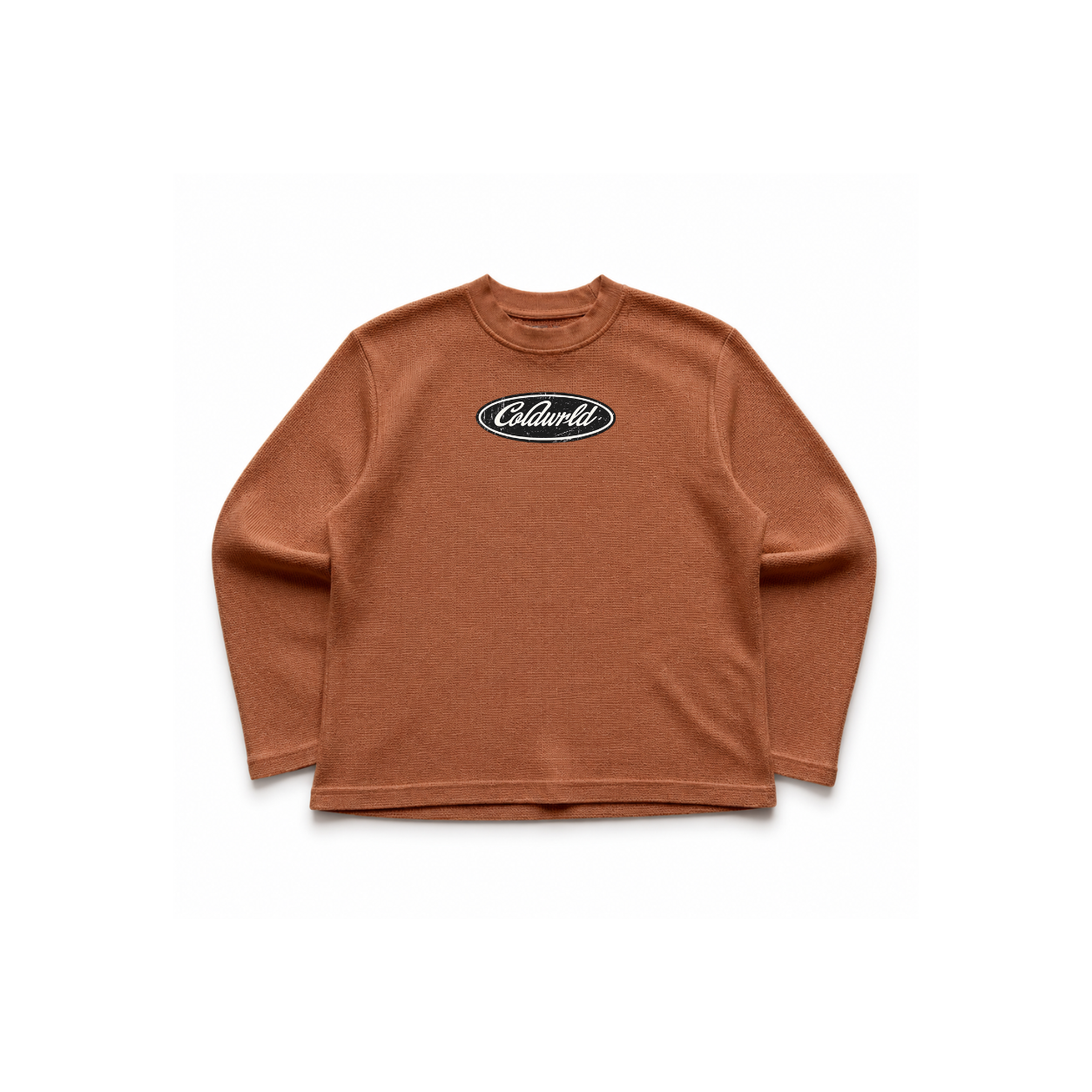 Basic Waffle Tee - Brown COLDWRLD