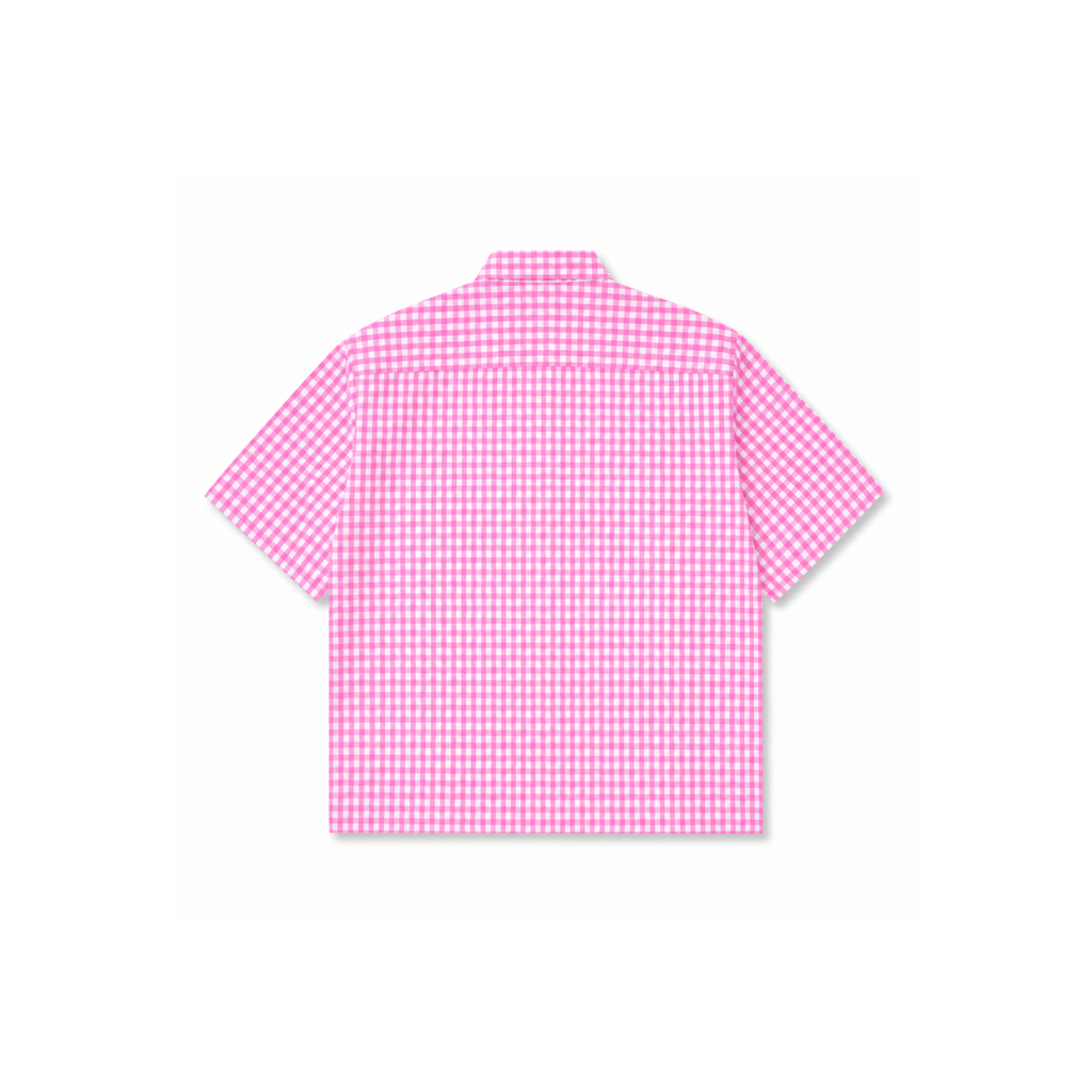 The Camp Oxford Boxy Shirt - Pink COLDWRLD