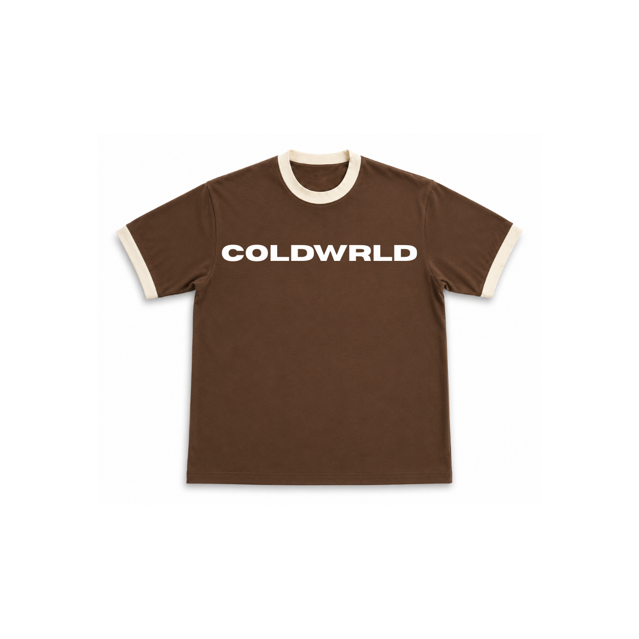 Ringer Tee - Mousse & Cream COLDWRLD
