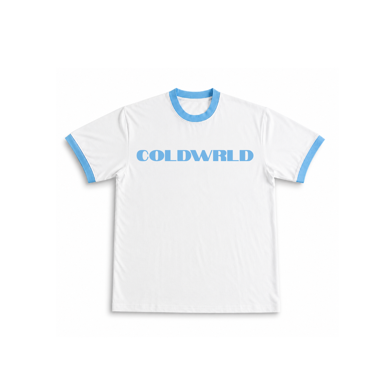 Ringer Tee - White Blue COLDWRLD