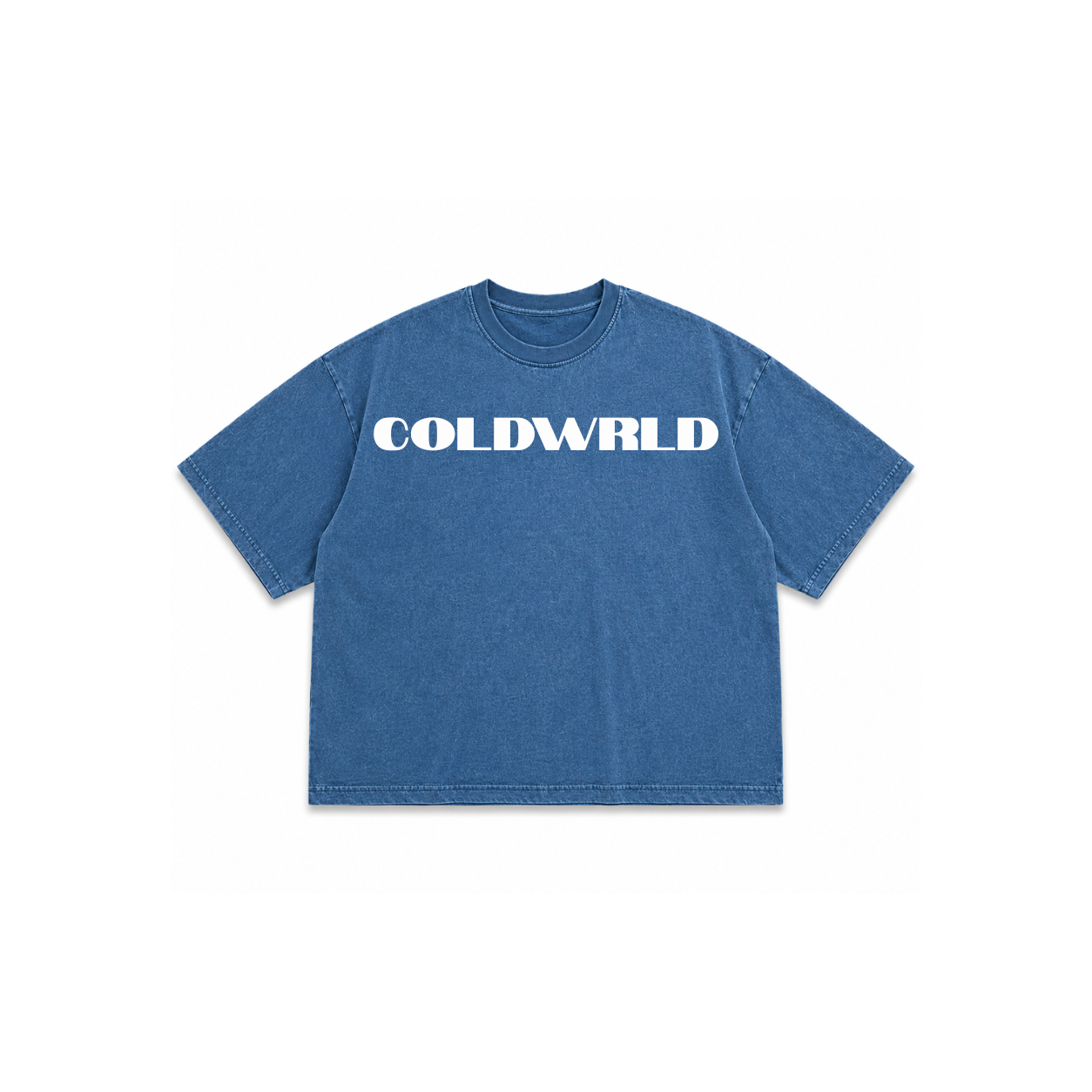 Denim Washed Boxy Fit Tee COLDWRLD