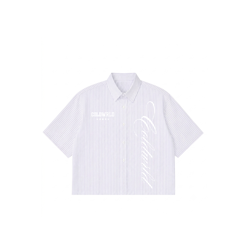 The Camp Oxford Shirt - Blue Striped COLDWRLD