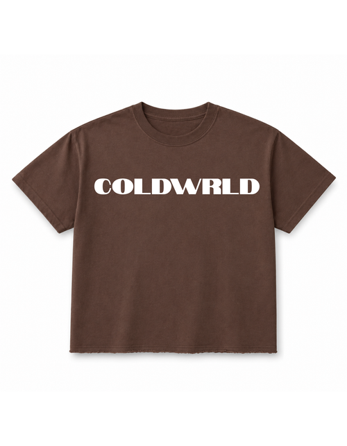 COLDWRLD Essential Boxy Tee – Vintage Brown Coldwrld