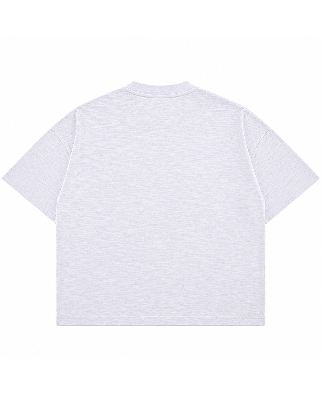 Dusty White Boxy Slub tee Back Design