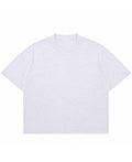 Dusty White Boxy Slub tee Front Design