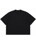 Graphite Boxy Slub tee Front Design