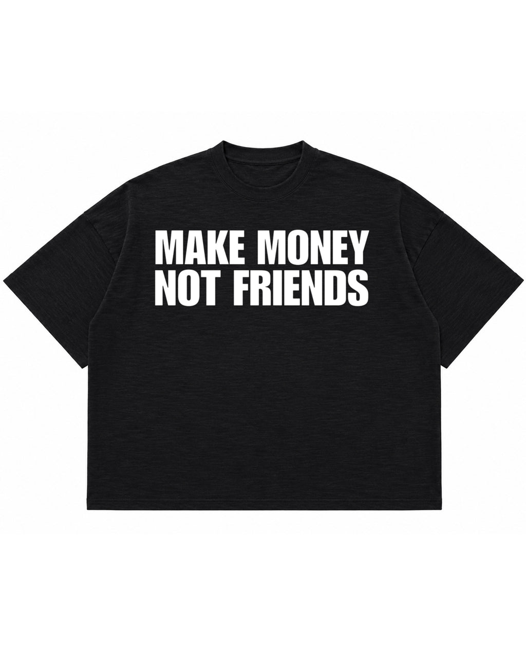 Graphite Boxy Slub tee Front Design