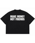 Graphite Boxy Slub tee Front Design